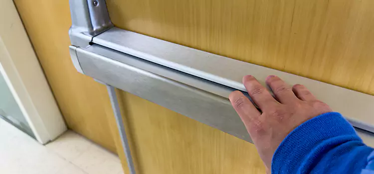 Installing a Push Bar on a Door Porterville